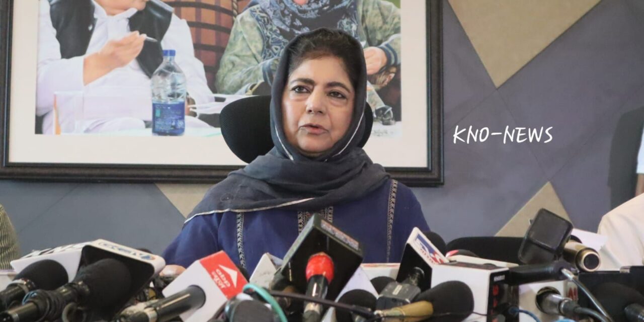 Voting Rights to Non-Locals: Mehbooba calls for all party meeting to decide future course of action