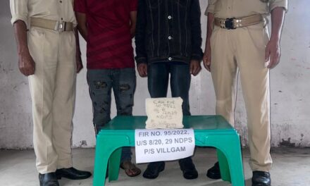 Police arrests 02 drug peddlers in Handwara, contraband substance recovered