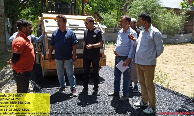 R&B completes 95% blacktopping in Ganderbal so far