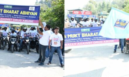 Nasha Mukt Bharat Abhiyan:DC Ganderbal flags off mega bike awareness rally against drug abuse