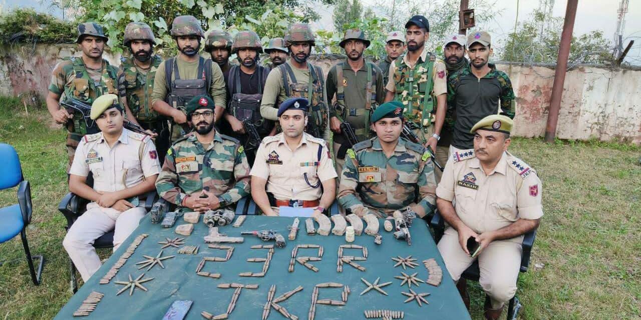 Militants hideout busted in J&K’s Ramban; arms, ammunition seized.