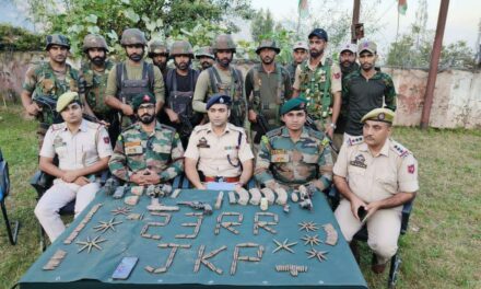 Militants hideout busted in J&K’s Ramban; arms, ammunition seized.