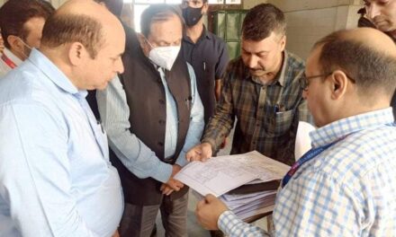 Advisor Bhatnagar pays surprise visit to construction site of RAH Anantnag, inspects ongoing works