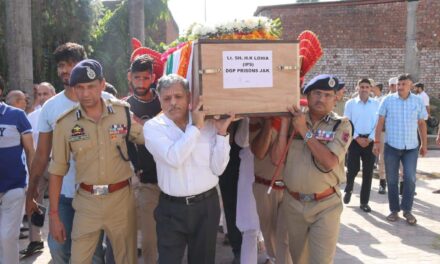 J-K prisons DG H K Lohia cremated with full honours; police say no terror angle emerged in his murder