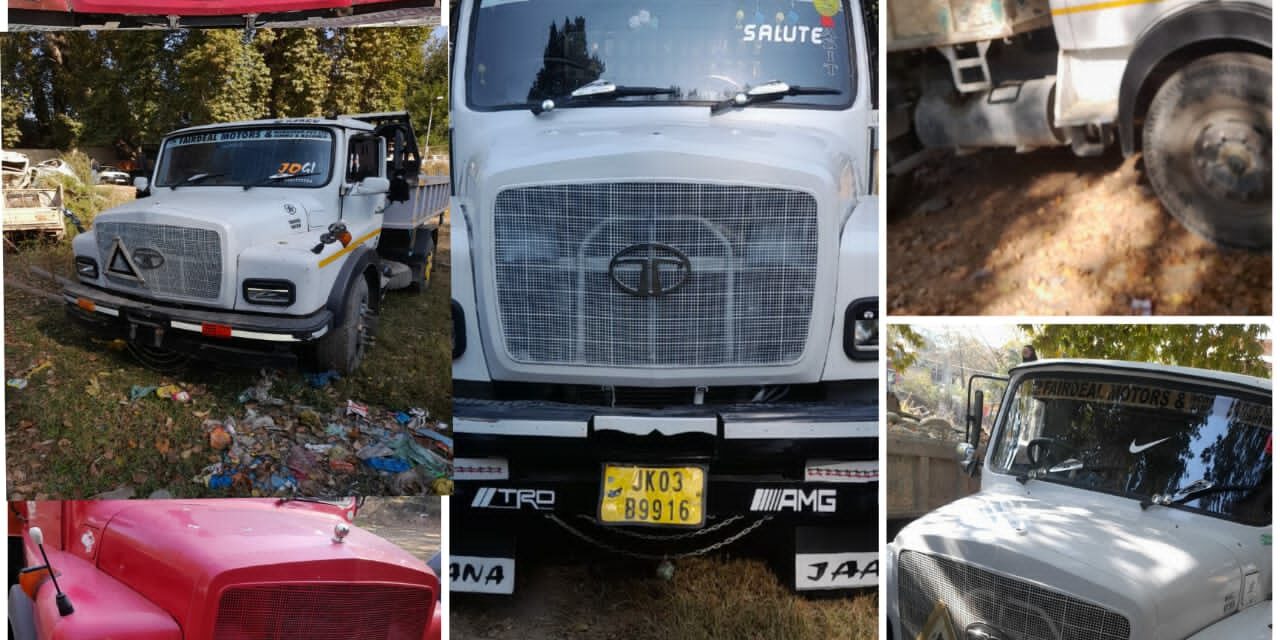 Ganderbal police takes action against illegal extraction of minor minerals, arrested 08 drivers and seized 08 vehicles