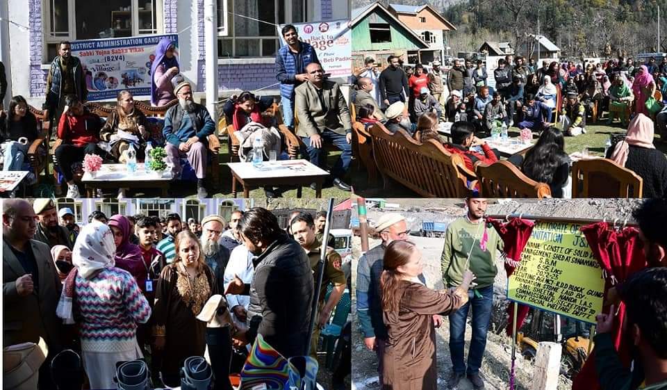 Back to Village-4 at Ganderbal:Sheetal Nanda visits Mammer area interacts with PRIs,locals Also lays foundation stone for SWM shed at Sonamarg