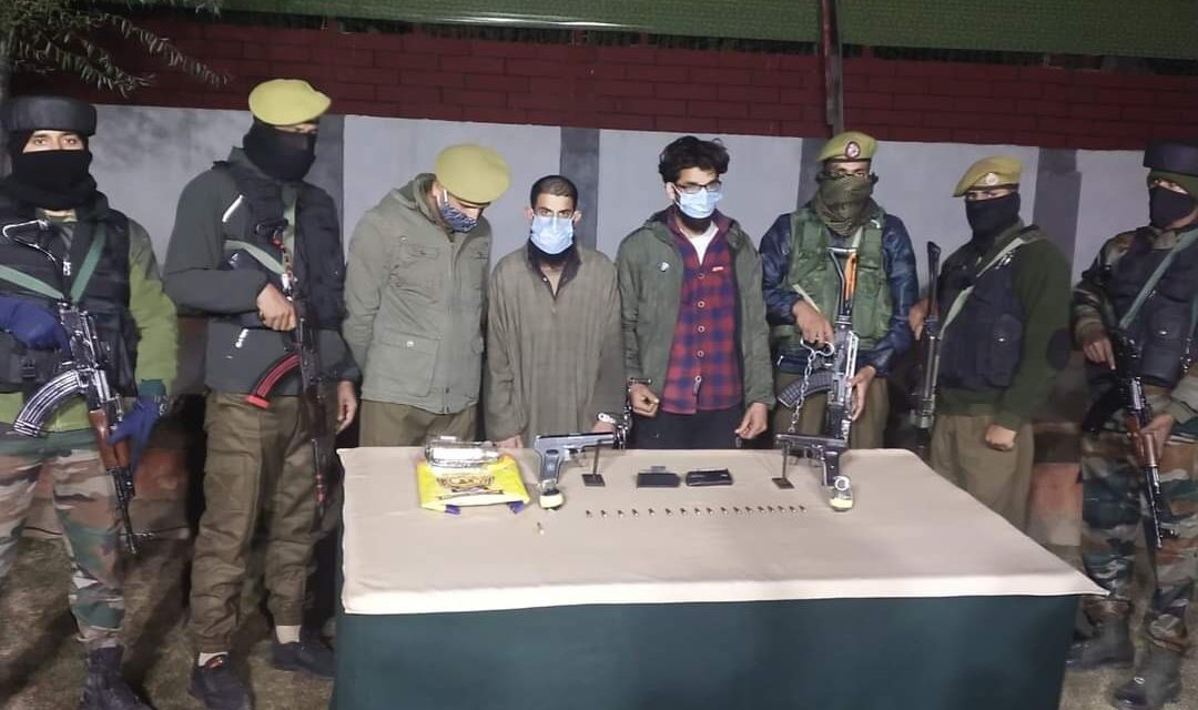 Two LeT militants arrested in north Kashmir’s Sopore