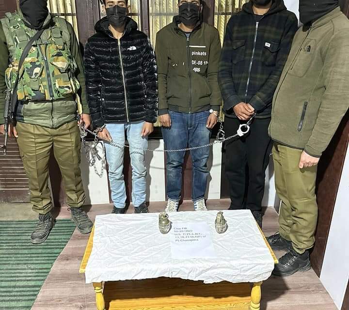 3 LeT Militants Arrested in Srinagar: Police;Says Major Tragedy Averted After Recovering 10 KG IED in Rangreth, being Destroyed