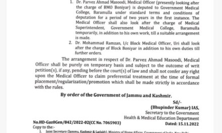 Incharge Medical Superintendent GMC B’la Attached Over ‘Dereliction of Duties’