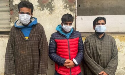Sopore Police arrests three drug peddlers, Psychotropic substance recovered.