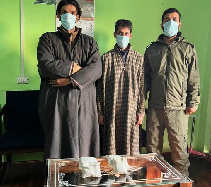 Two drug peddlers arrested, contraband substances recovered by Pulwama Police