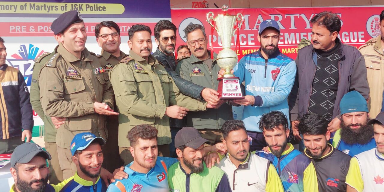 Sultan Lions Tulmulla won T-20 Martyrs Police Premier Cricket League in Ganderbal