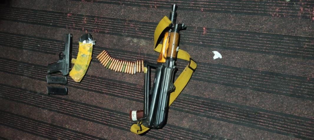 Ak-47 rifle, pistol recovered from absconding OGW’s house in Kupwara: Police