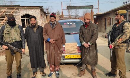 Budgam Police arrests 03 vehicle lifters; Stolen vehicle recovered within 24 hours.