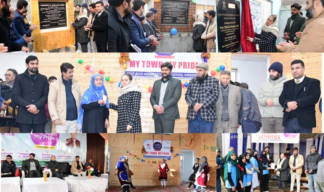 MTMP 2.0 concludes with inauguration of several projects at MC Ganderbal;Comm Sec SWD witnesses sports and Culture activities at town