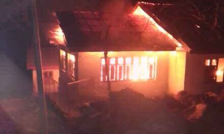 School building damaged in fire in Bandipora village