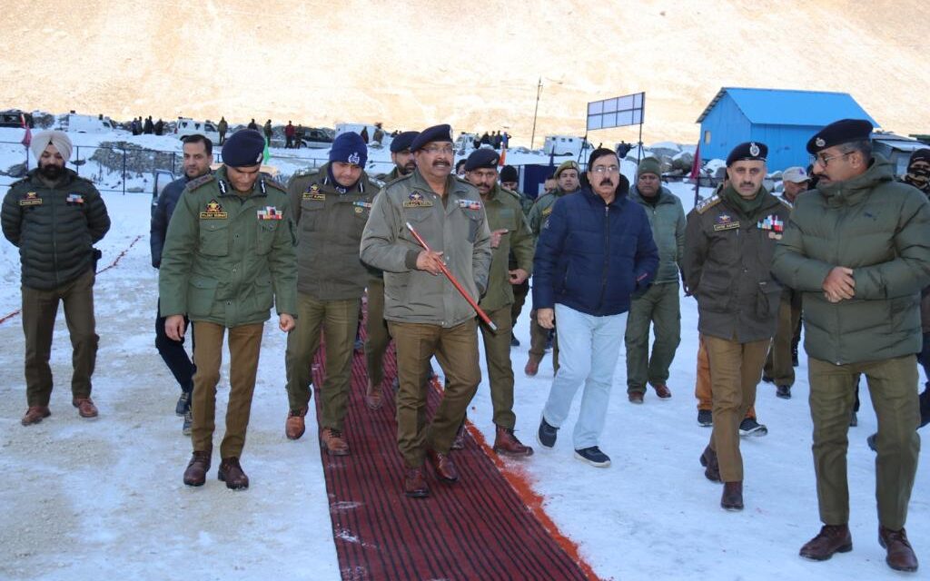 DGP visits Ganderbal, Srinagar, inaugurates Police Post & Contingency Response Transit Camp; lays foundation stones of 3 police station buildings