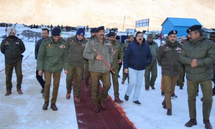 DGP visits Ganderbal, Srinagar, inaugurates Police Post & Contingency Response Transit Camp; lays foundation stones of 3 police station buildings