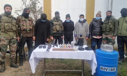 5 Hizb-ul-Mujhaideen Associates Arrested, Arms and Ammunition Recovered in Kupwara: Police