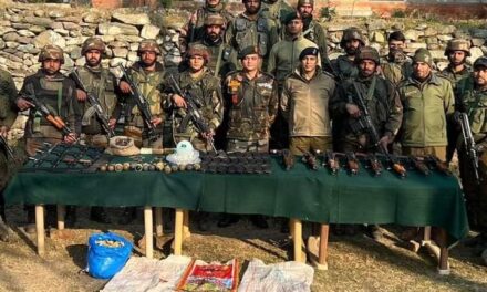 Huge Cache of Arms And Ammunition Recovered in Uri Baramulla
