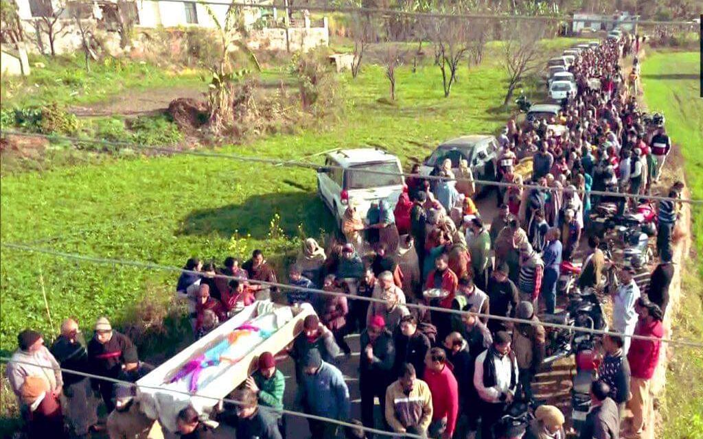 Rajouri Attack: DGP, Div Com, ADGP Jammu among hundreds gather for last rites of slain civilians