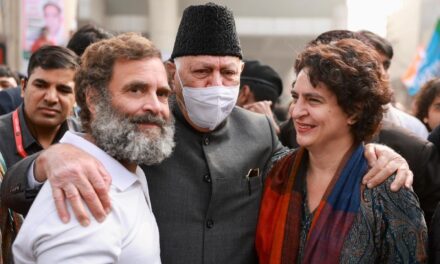 Farooq Abdullah joins Rahul Gandhi’s ‘Bharat Jodo Yatra’ in UP