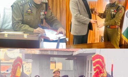 Khalil Poswal-JKPS Assumes Charge as SSP Kishtwar
