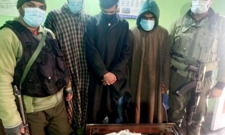 Police arrests 03 drug peddlers in Pulwama, contraband substance recovered