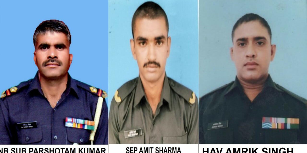 Machil Avalanche: Mortal Remains of 3 Army Personnel Retrieved