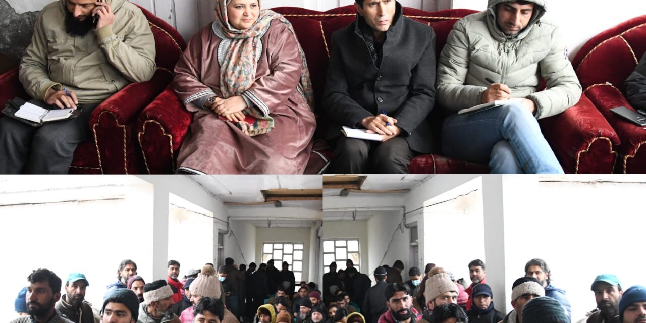 ADDC Ganderbal chairs public grievances camp at Kangan