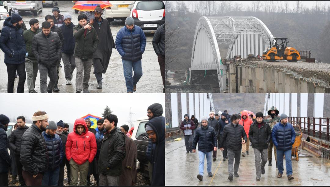 ADC Ganderbal inspects work progress on Wayil Bridge;Directs executing agency to expedite work
