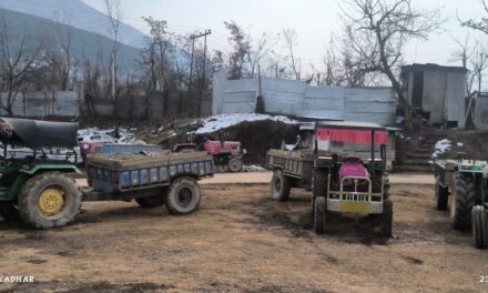 5 vehicles seized by Geology and Mining department Ganderbal in crackdown