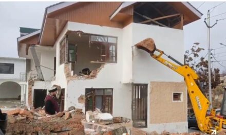 Structure Raised Allegedly By Sagar’s Wife Demolished At Humhama