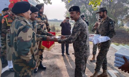 BSF, Pak Rangers Exchange Sweets Along Iinternational Border In Jammu On Republic Day