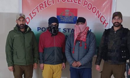 Father and Son duo arrested by Poonch Police for Manhandling and Misbehaving with Traffic Police at Horticulture Chowk Poonch.