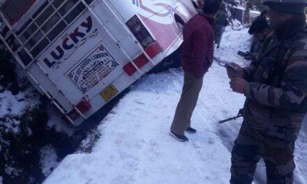Bus turns on its side on Rajouri-Poonch highway, 25 passengers escape unhurt