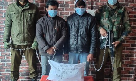Ganderbal police arrested two more drug peddlers, contraband substance recovered from their possession
