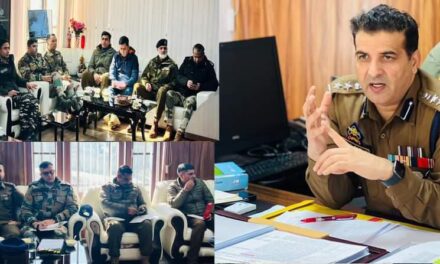 SSP Kishtwar Held High Level Security Review Meeting at District Police Headquarter Kishtwar.