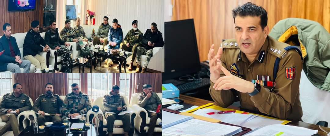 SSP Kishtwar Held High Level Security Review Meeting at District Police Headquarter Kishtwar.