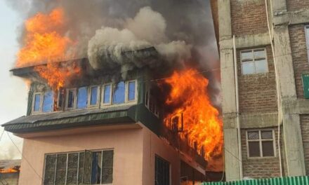Massive Fire Breaks Out In Zainapora Shopian