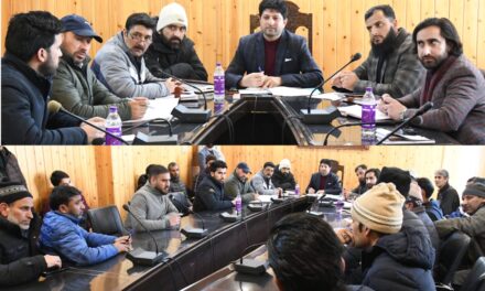 Progress on Construction of SWM sheds reviewed at Ganderbal