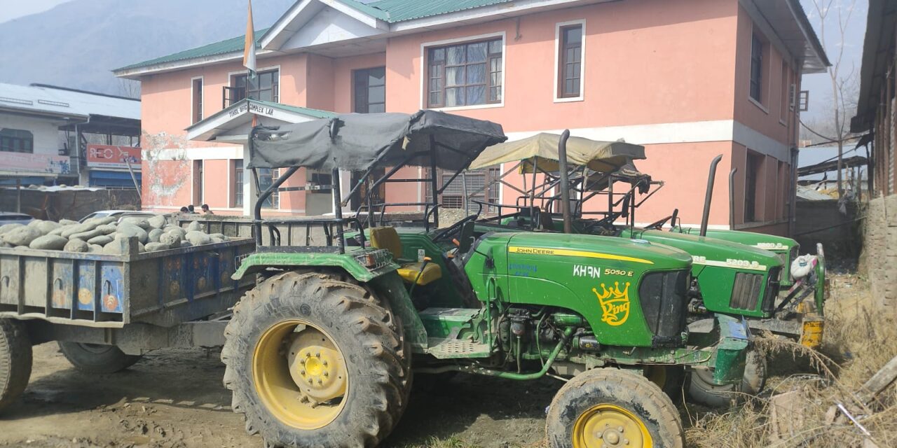 3 vehicles seized by Geology and Mining department in crackdown in Ganderbal