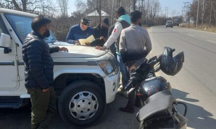 ARTO Ganderbal blacklist 20 vehicles in Ganderbal