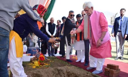 LG lays foundation stone for Rs 250 Crore worth Mall at Sgr’s Sempora; says its the first ‘direct foreign investment in J&K’