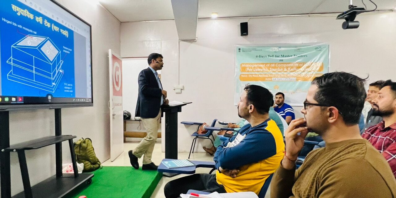 Directorate of Rural Sanitation, J&K conducted a 4-day Training of master trainers under SBM G-II