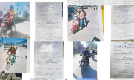 Kishtwar Police Books 09 traffic violators based upon CCTV Photographs