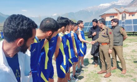 Ganderbal Police inaugurates volleyball tournament at Kangan