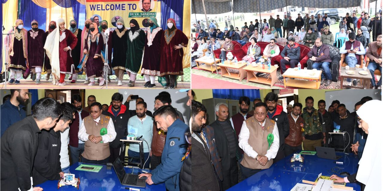 Dr. V.K Saraswat visits ATL at GBHSS Manigam;Motivates students to go further in their research & critical thinking