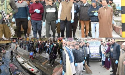 DC Gbl launches special sanitation drive at Kheer Bhawani Temple