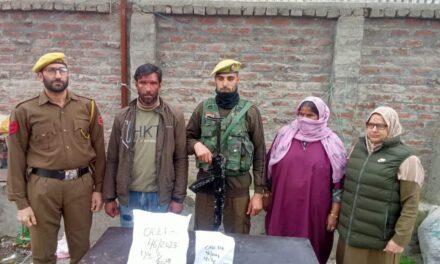 Police arrests mother-son for selling ‘contraband substance in Central Kashmir Budgam